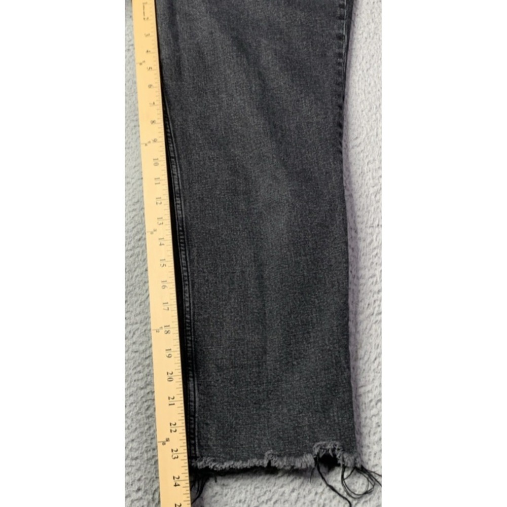 Abercrombie & Fitch Jeans Womrens Size 16 Ankle Straight Ultra High Rise Raw Hem - Picture 4 of 9